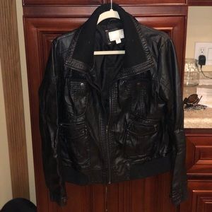 Target faux leather jacket